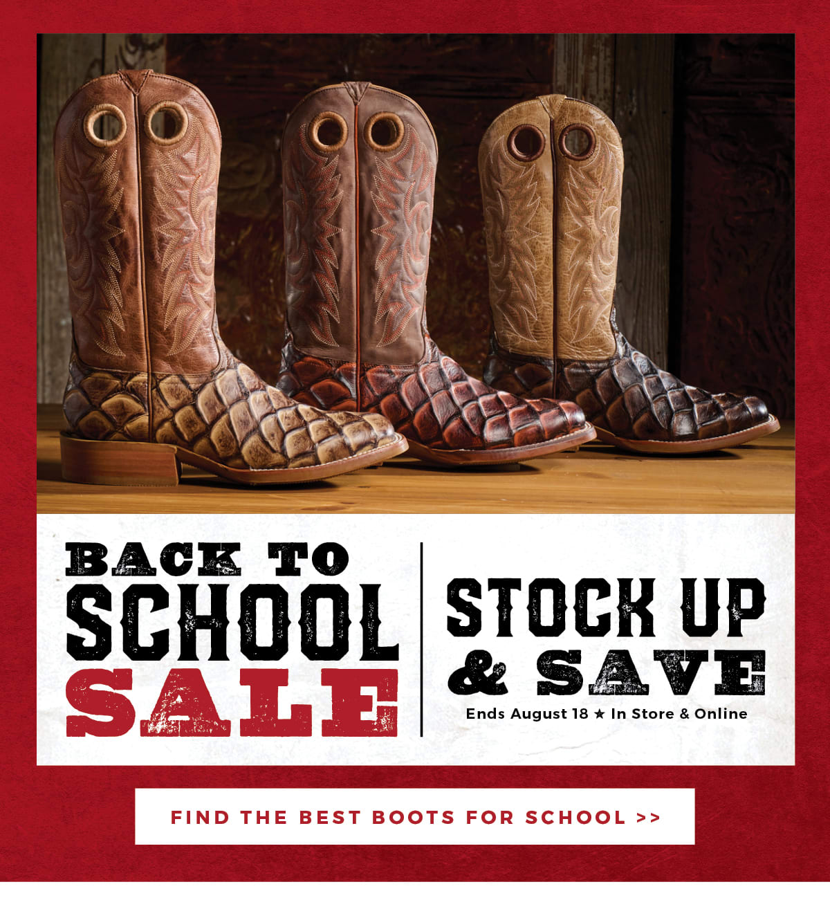 Cavender's 2024 Back To School Sale | Boots & Shoes | Cavenders